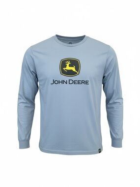 John Deere Men's Longsleeve Shirt Gray Medium